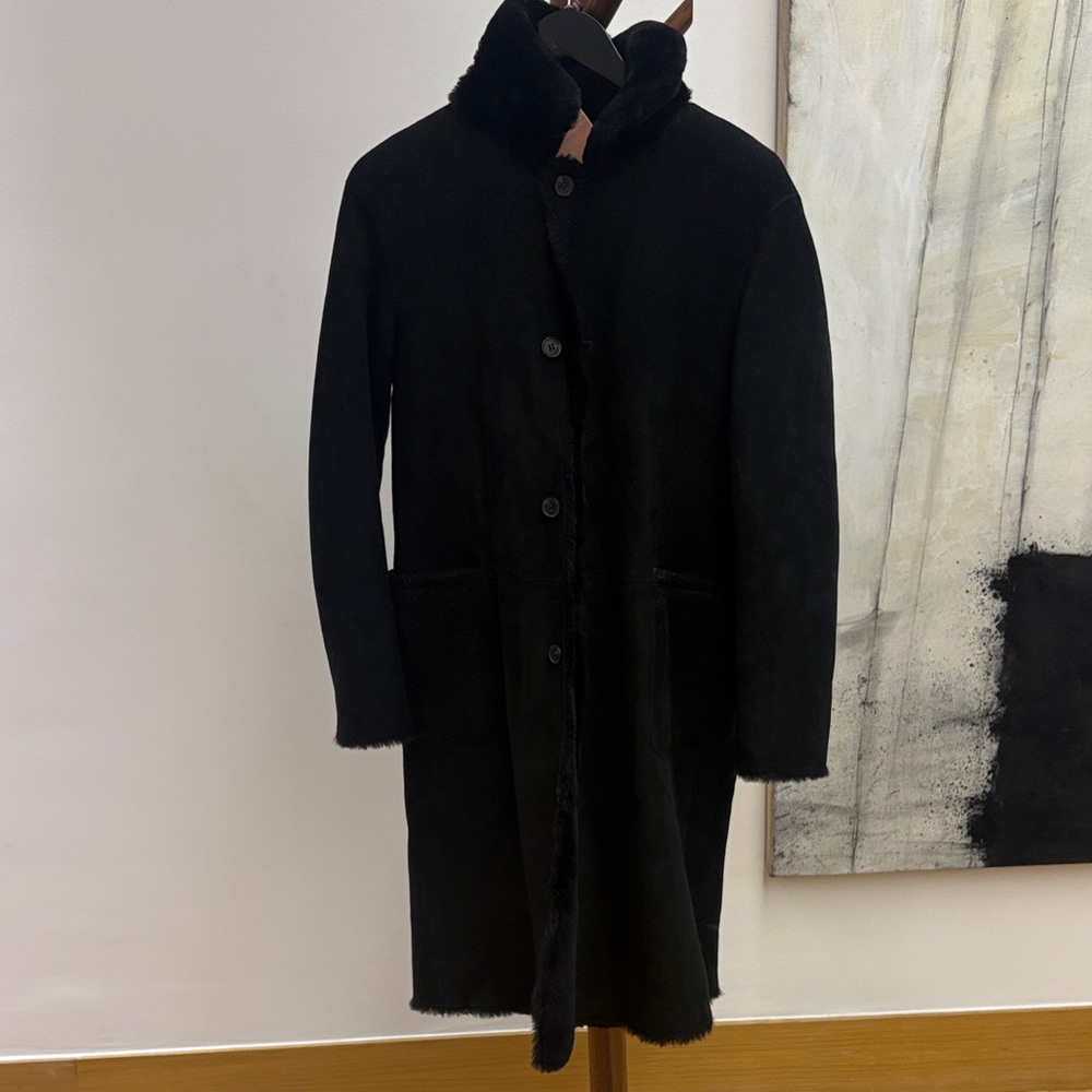 Allsaints Women's Serra Reversible Shearling Coat